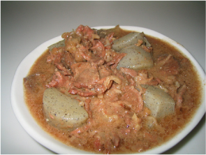 かっぱの牛肉煮込み